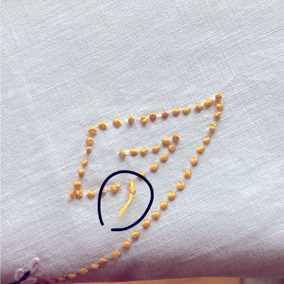 Vintage, hand-stitched table runner. - Picture 4 of 5